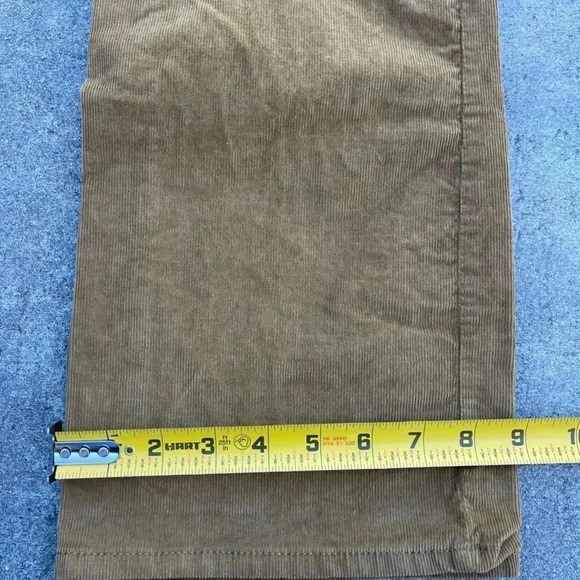 Eddie Bauer Slightly Curvy Straight Bootcut Corduroy Olive Pants Size 6 - Picture 5 of 11